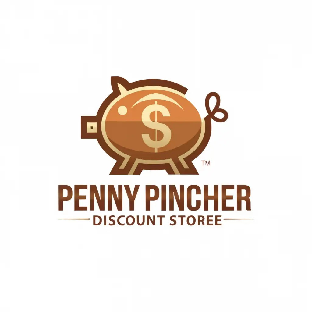 a logo design,with the text "Penny pincher discount store", main symbol:discount store,Moderate,clear background