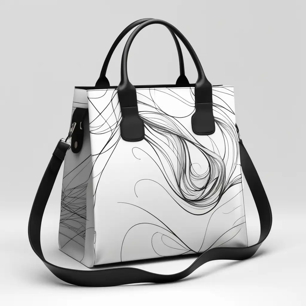 I want a modern design ready to print on woman bags
