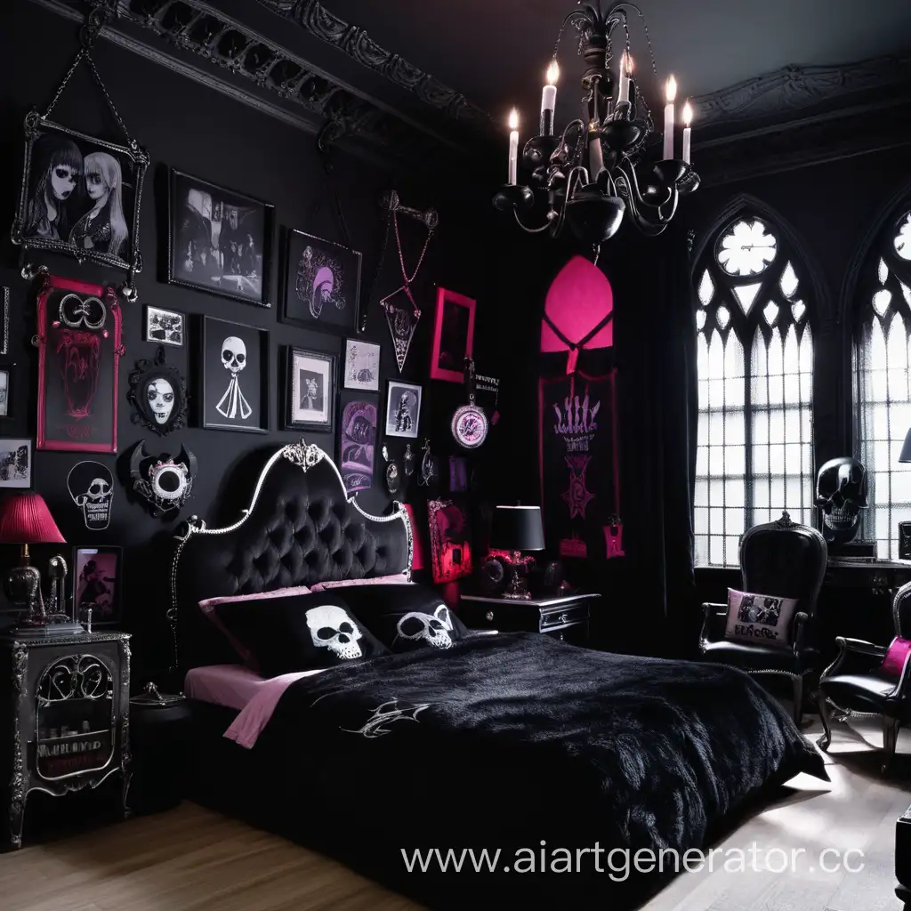 Eclectic-GothicPunk-Fusion-Room-with-Dark-Elegance