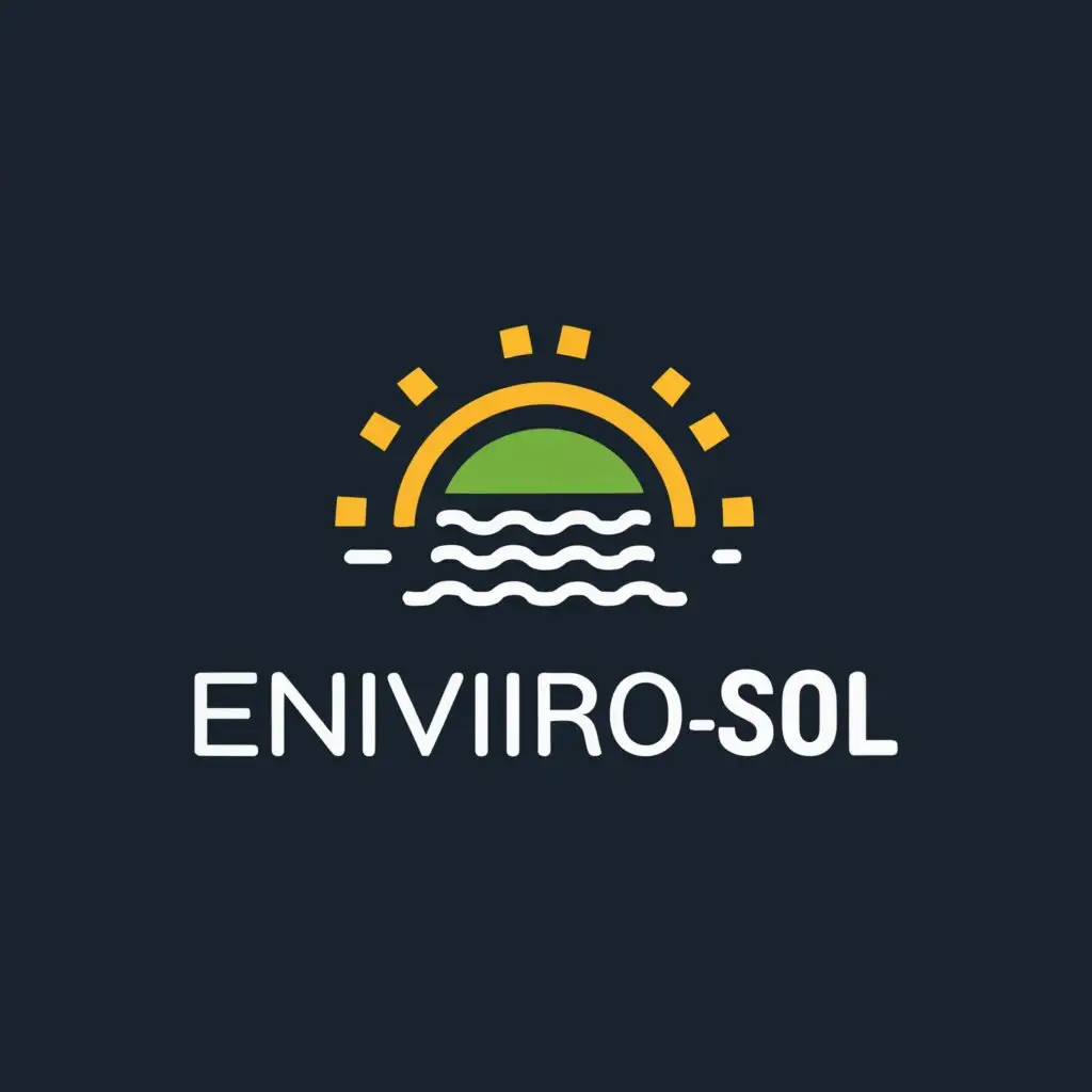 a logo design,with the text "Enviro-Sol", main symbol:solar,Moderate,clear background