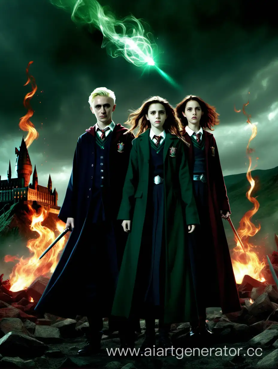 Epic-Battle-at-Hogwarts-Draco-Hermione-and-Delfina-Unleash-Magical-Forces