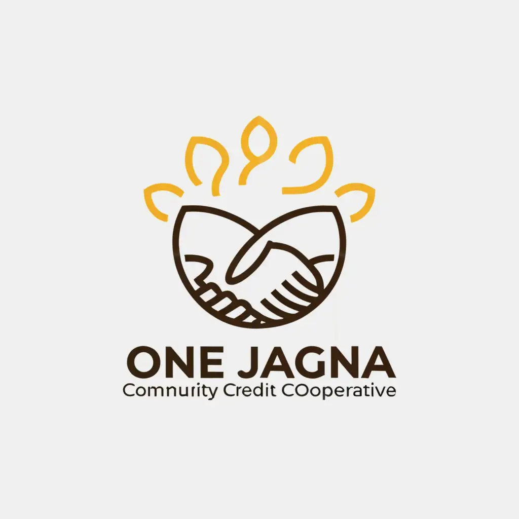 a logo design,with the text "One Jagna Community Credit Cooperative", main symbol:shake Hands,complex,be used in Home Family industry,clear background