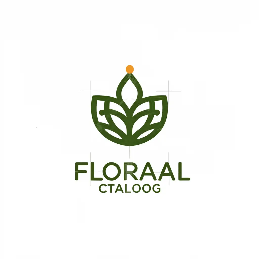 a logo design,with the text "floral catalog", main symbol:flower,Moderate,clear background