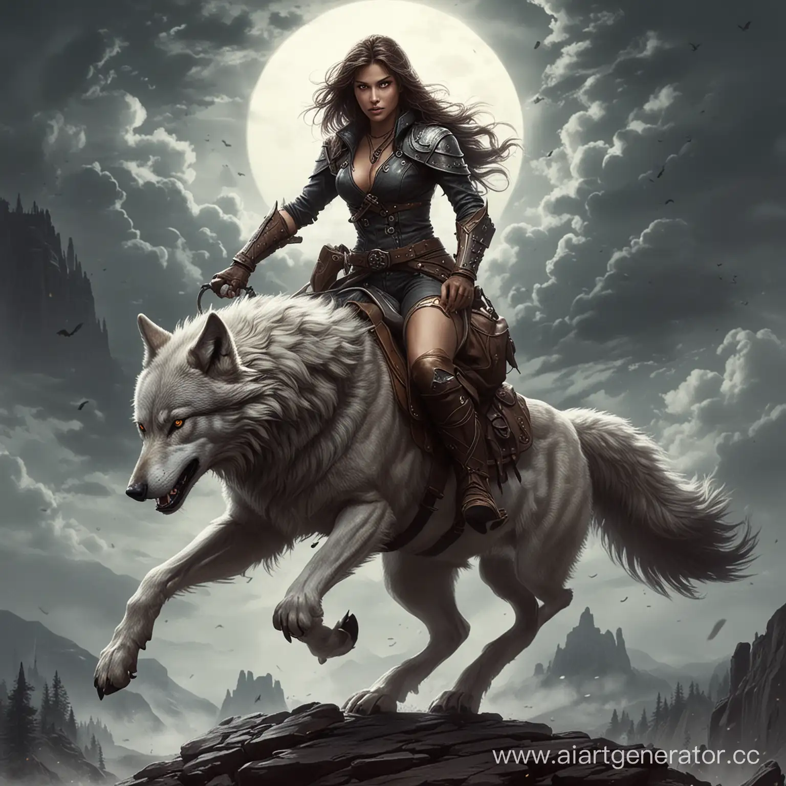 Fierce-Wolf-Riding-through-Enchanted-Forest