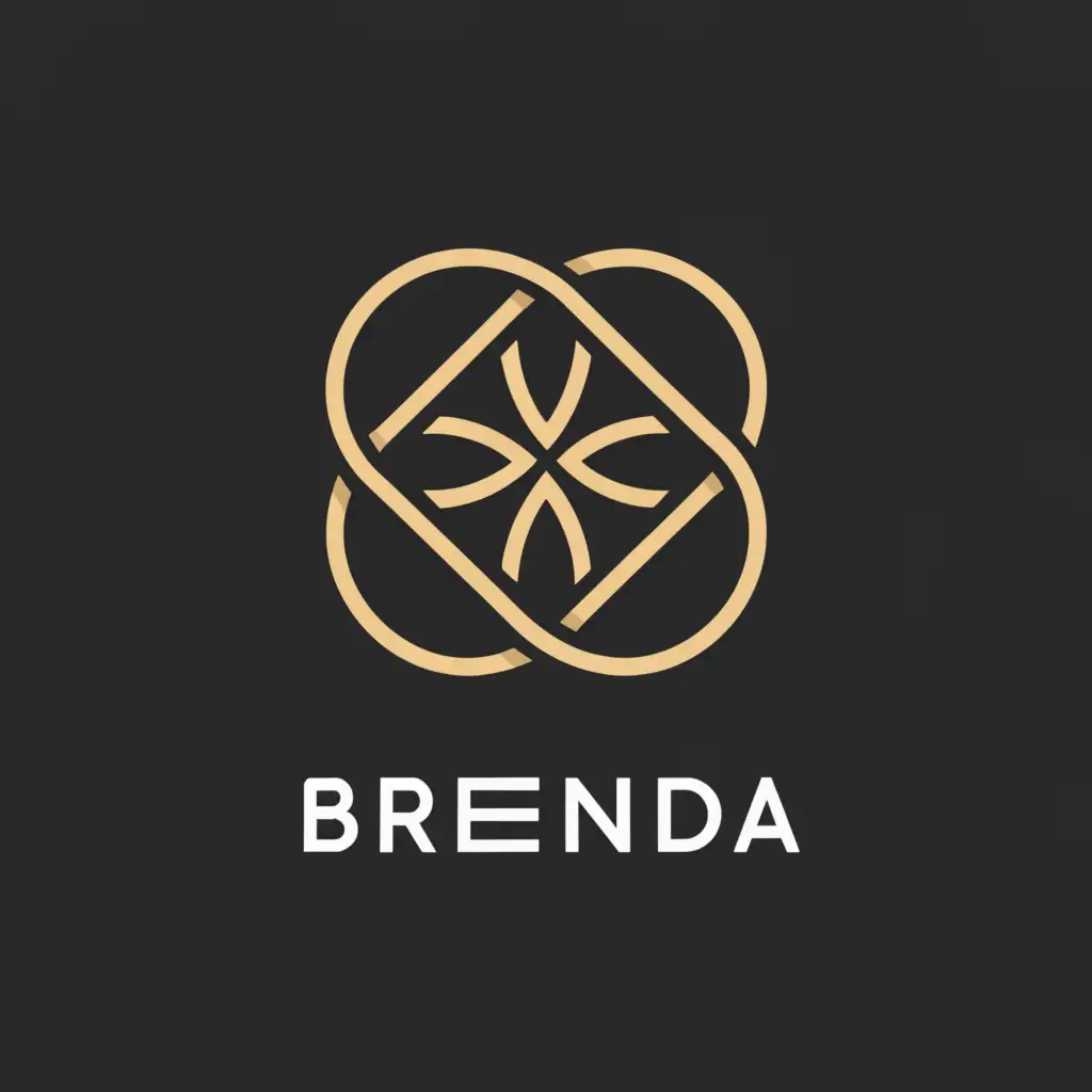 LOGO-Design-for-Brenda-Celtic-Knot-Symbol-with-Minimalistic-Style-for-Technology-Industry