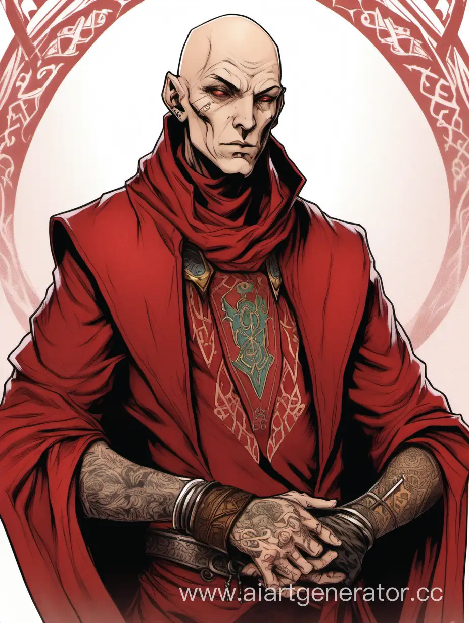 Mystical-Pale-Archmage-in-Red-Mantle-with-Facial-Tattoos