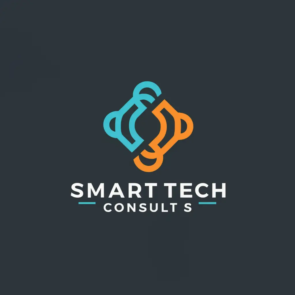 a logo design,with the text "Smart Tech Consults", main symbol:connectivity,Minimalistic,be used in Technology industry,clear background