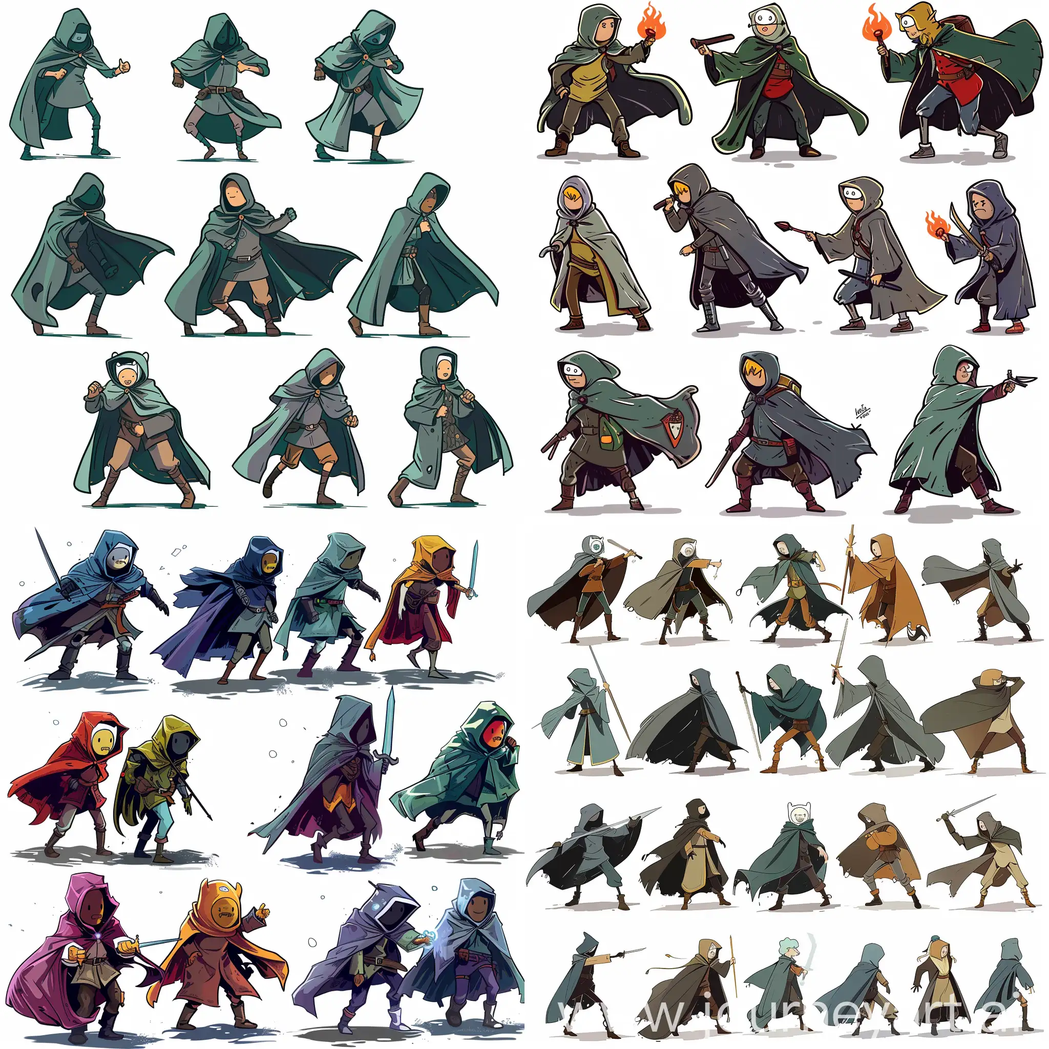 Cloaked-Characters-in-Motion-Adventure-Time-Sticker-Pack-Inspired-by-City-of-Thieves