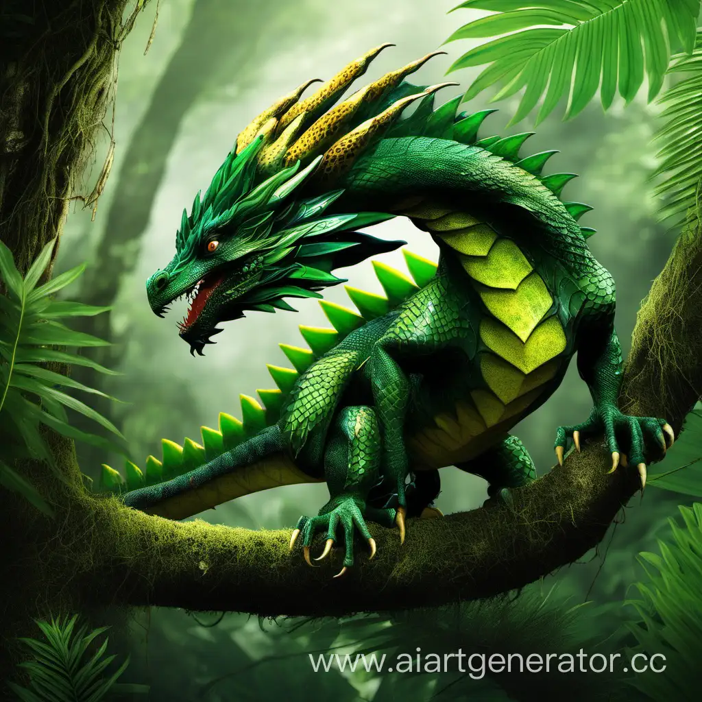 A picture of a rainforest dragon