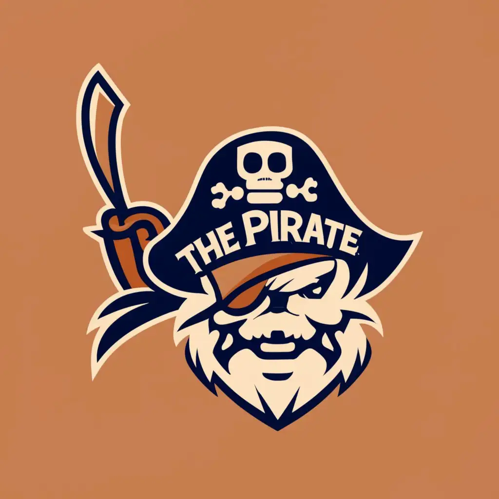 logo, Pirate with controller, with the text "thePiratePlays", typography, be used in Technology industry