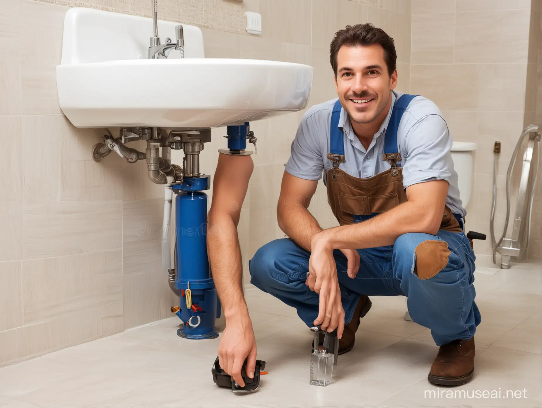 plumber stock image