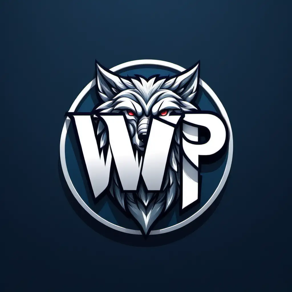 "WP" logo like wolf
