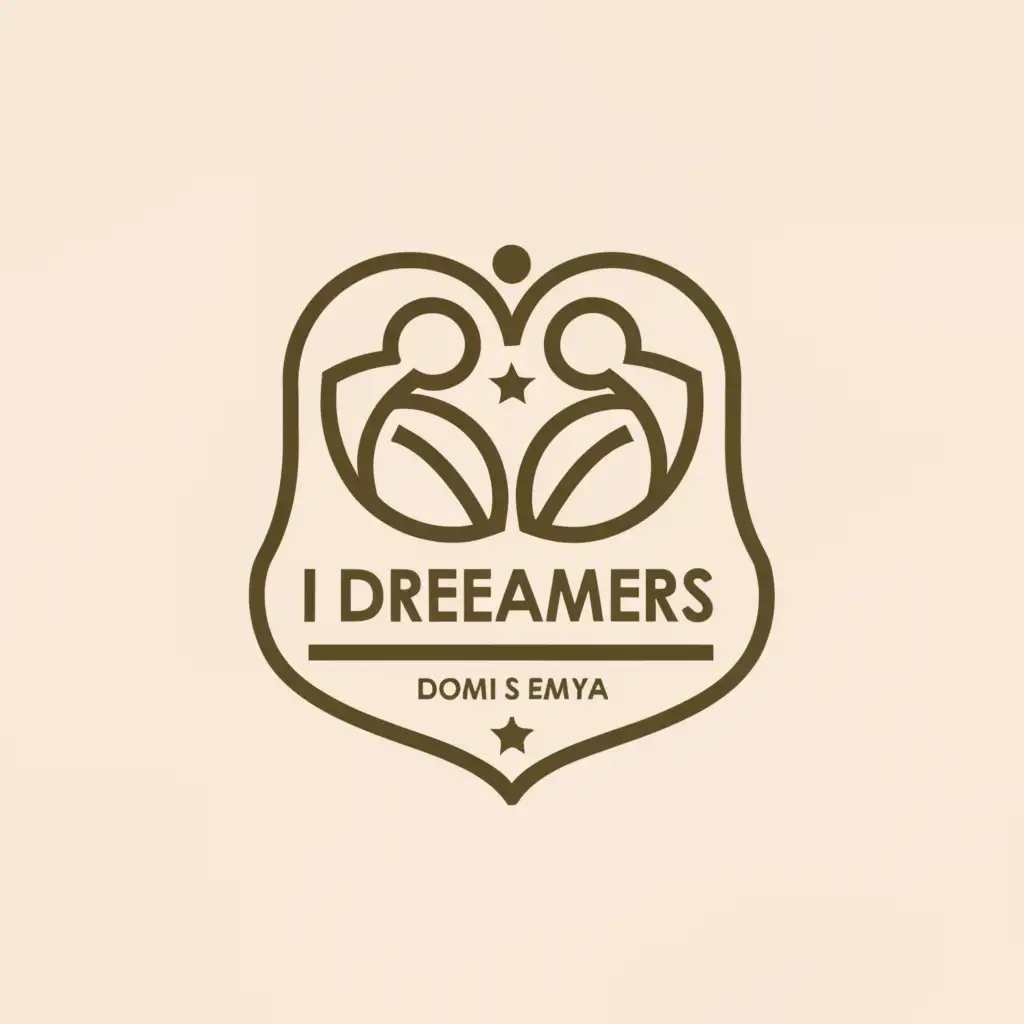 a logo design,with the text "Little dreamers", main symbol:Children,Сложный,be used in Дом и семья industry,clear background