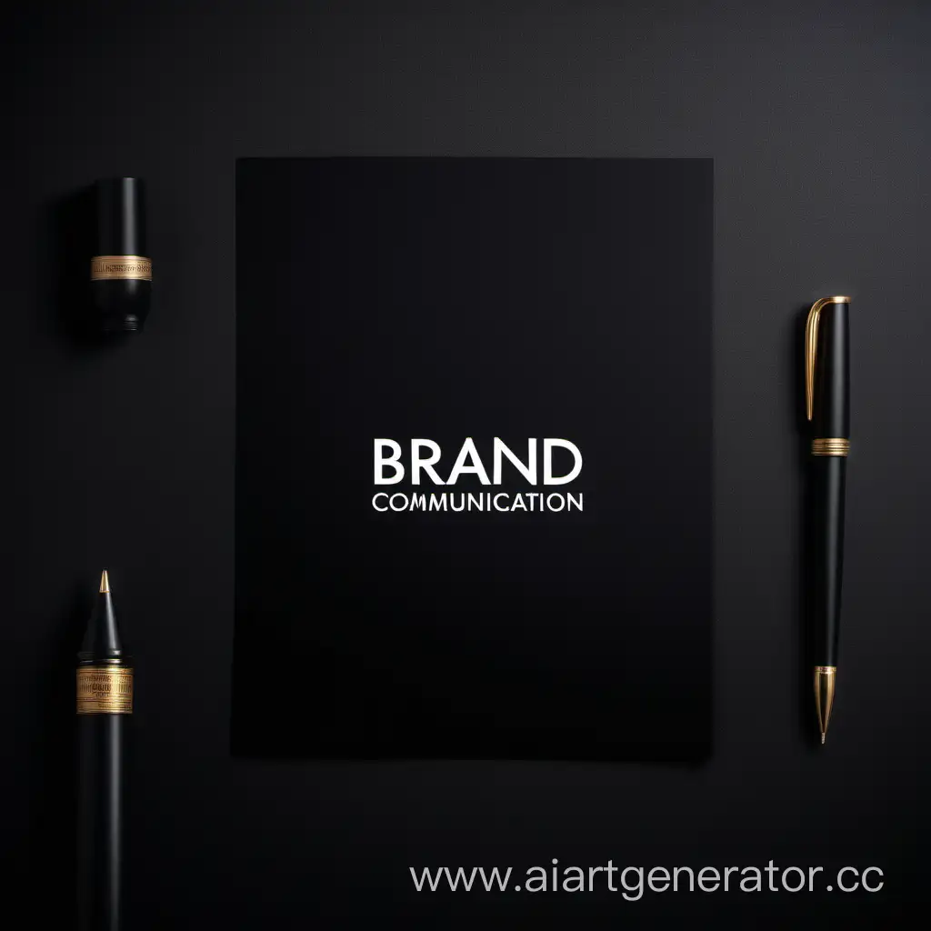 Brand communication, commercial photo, black