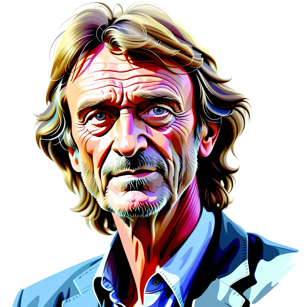Drawing of Jim Ratcliffe, color
