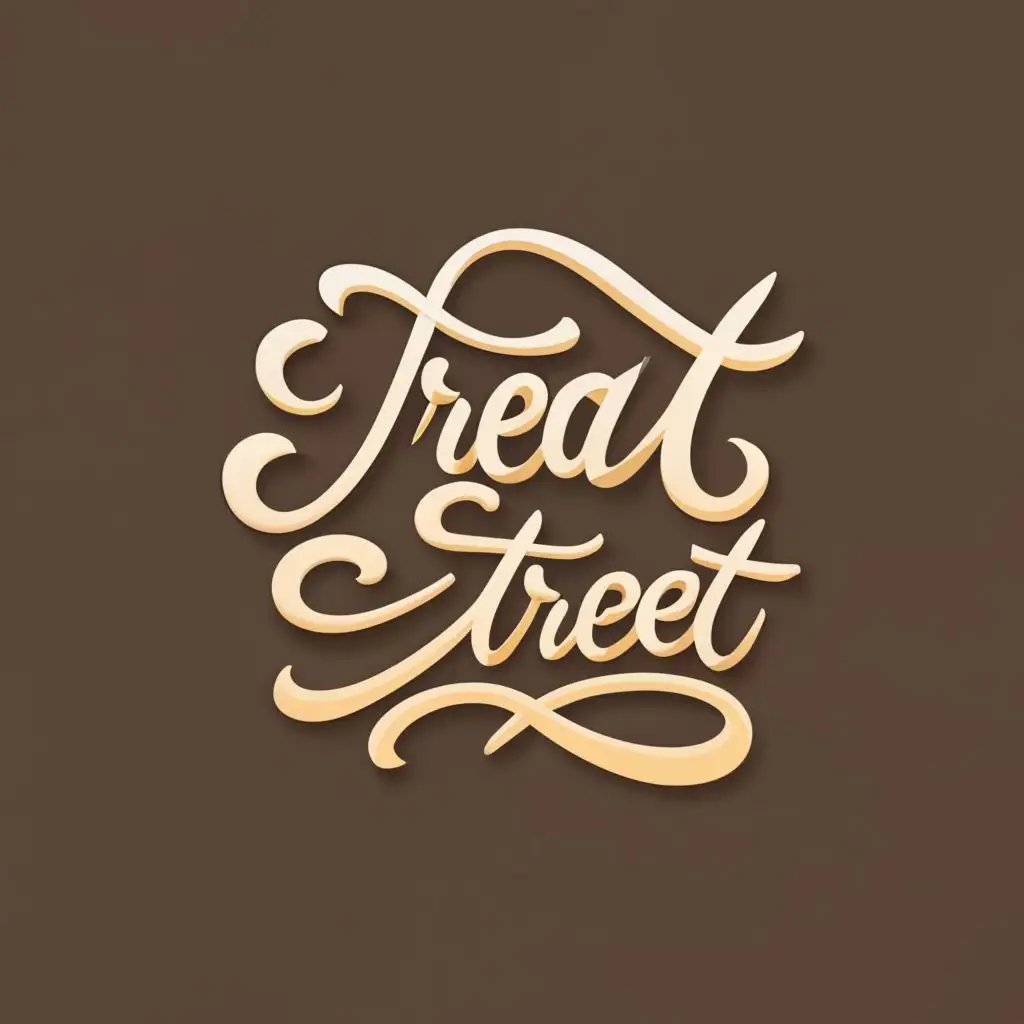 logo, Bakery, with the text "treat street", typography, be used in Restaurant industry