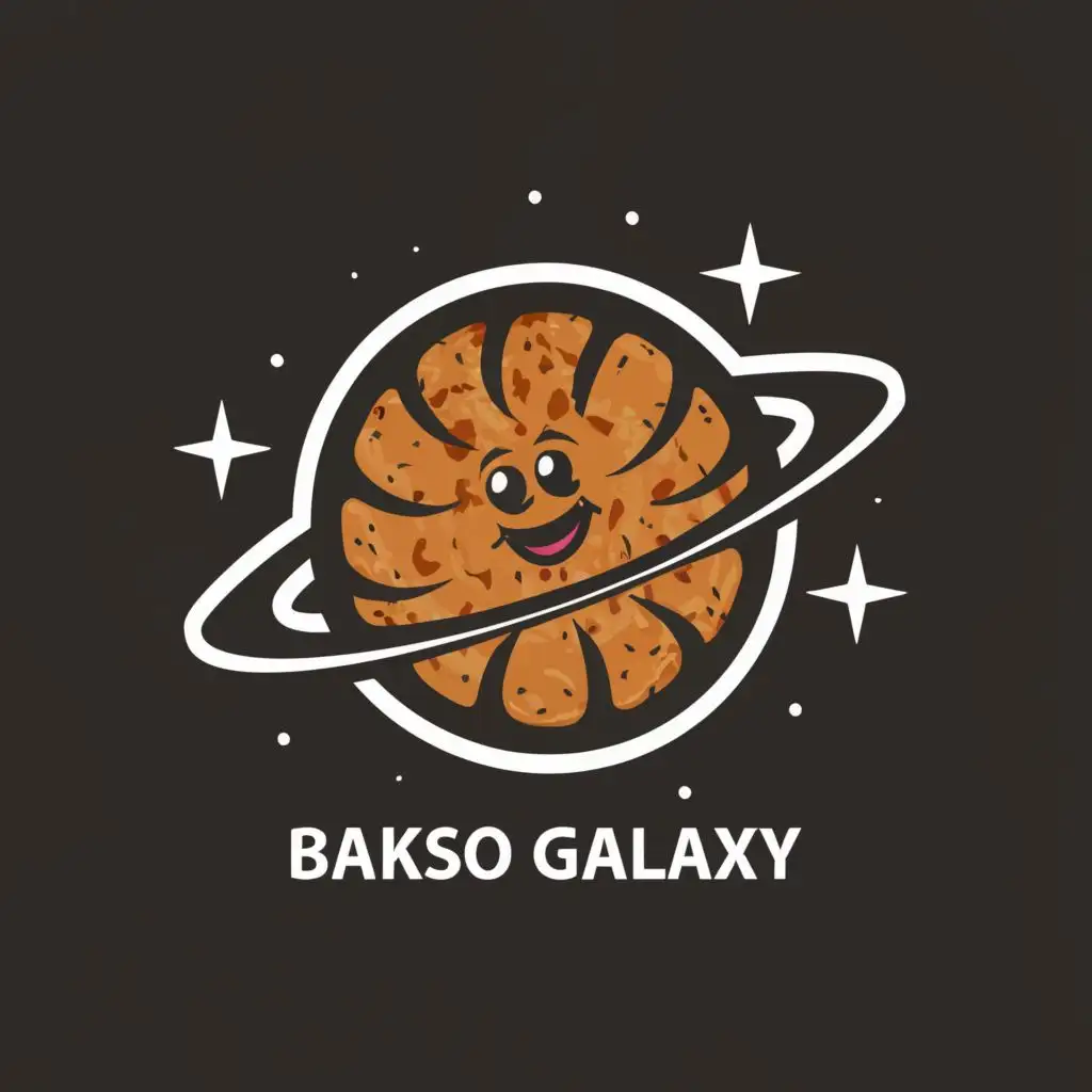 a logo design,with the text "Bakso Galaxy", main symbol:Meatball,Moderate,be used in Restaurant industry,clear background