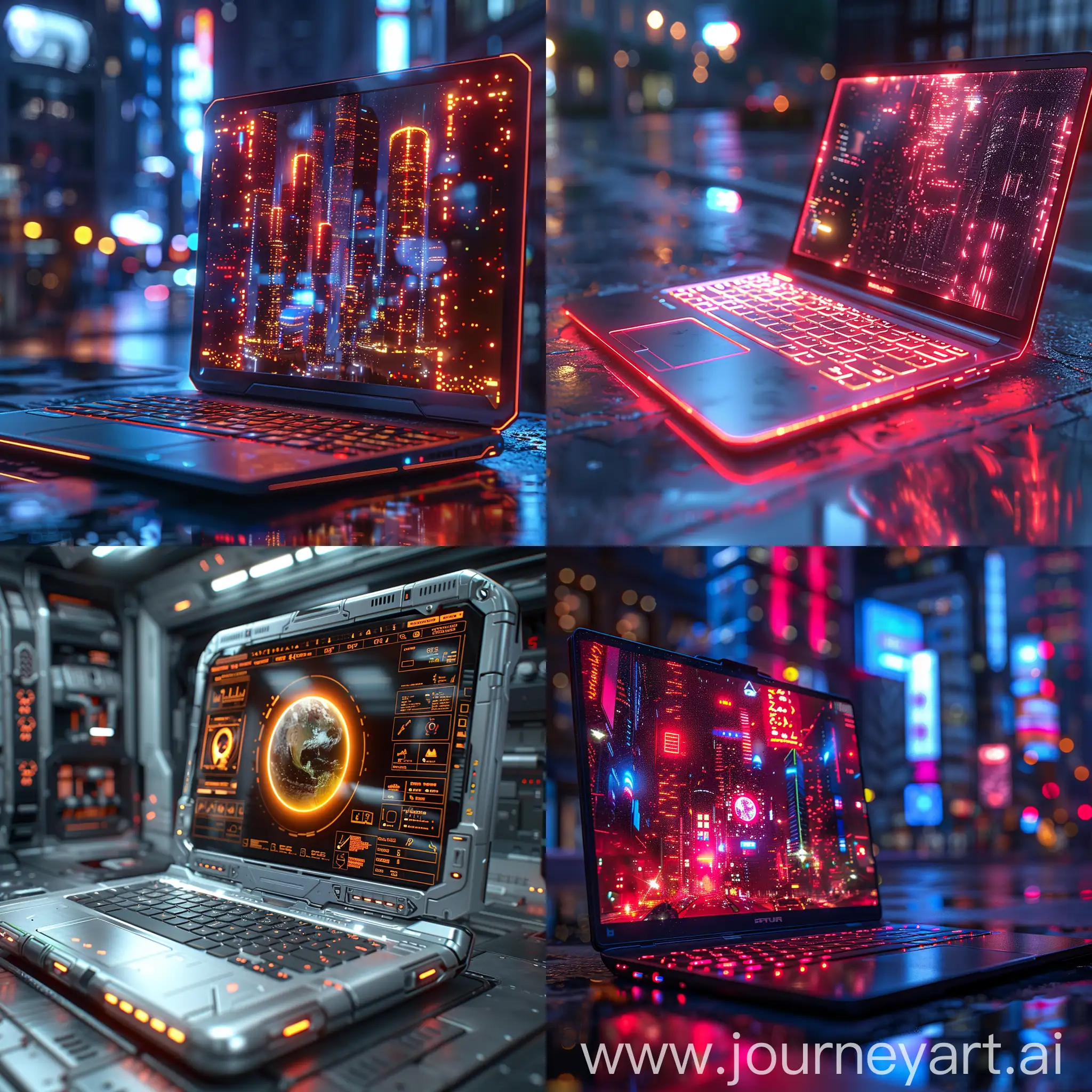 Futuristic-Utopian-Laptop-in-Blade-Runner-Style