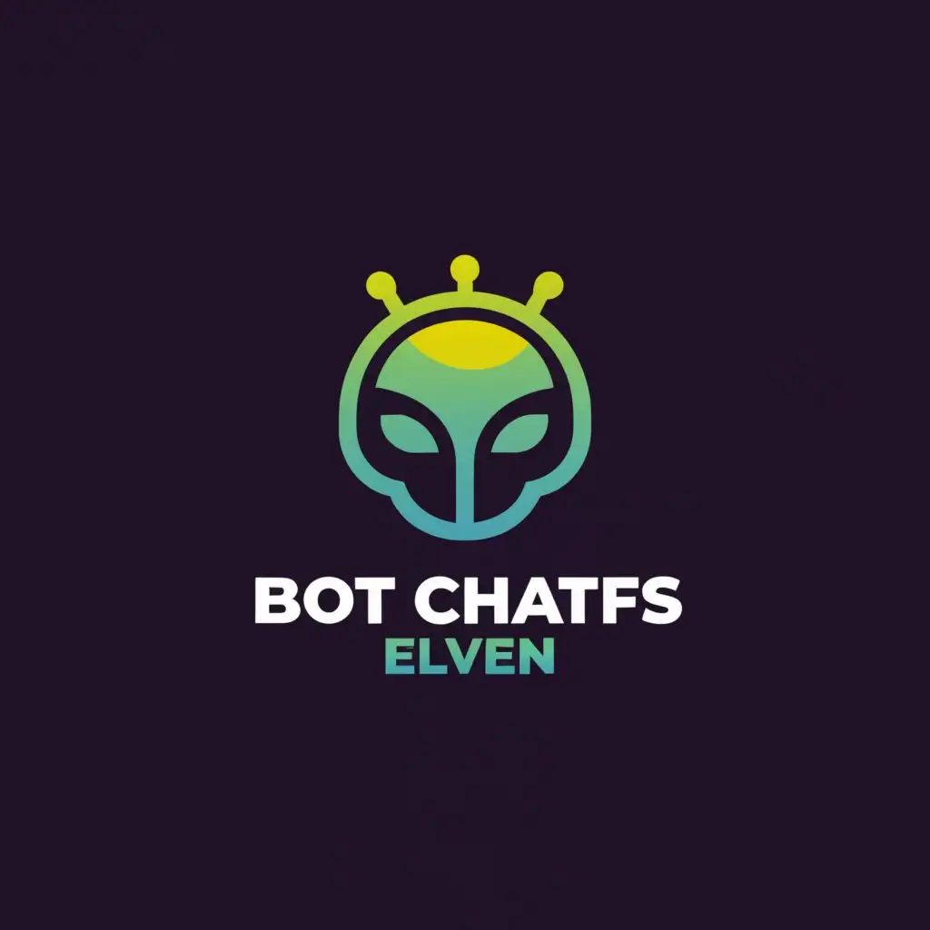 a logo design,with the text "BOT Chats ELVEN", main symbol:WhatsApp bot,Moderate,clear background