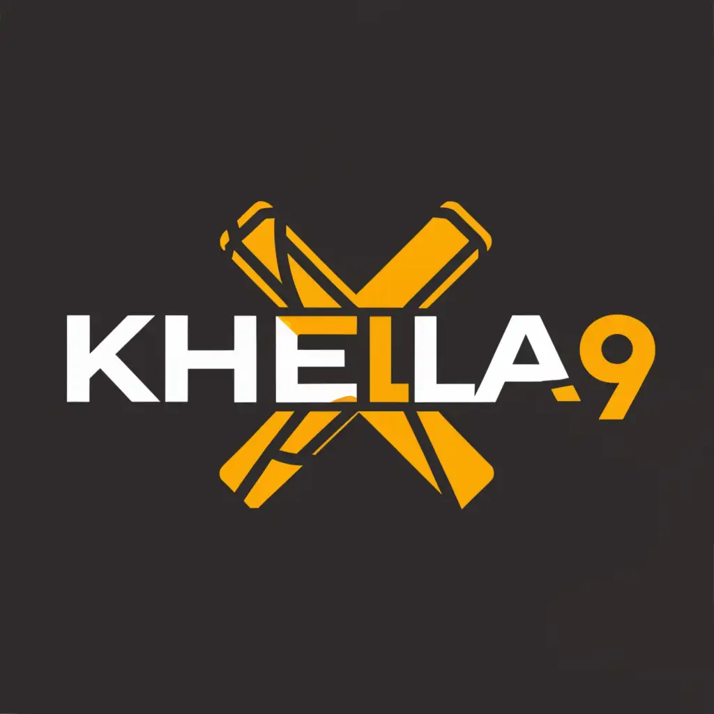 a logo design,with the text "khela9", main symbol:cricket,complex,be used in Sports Fitness industry,clear background