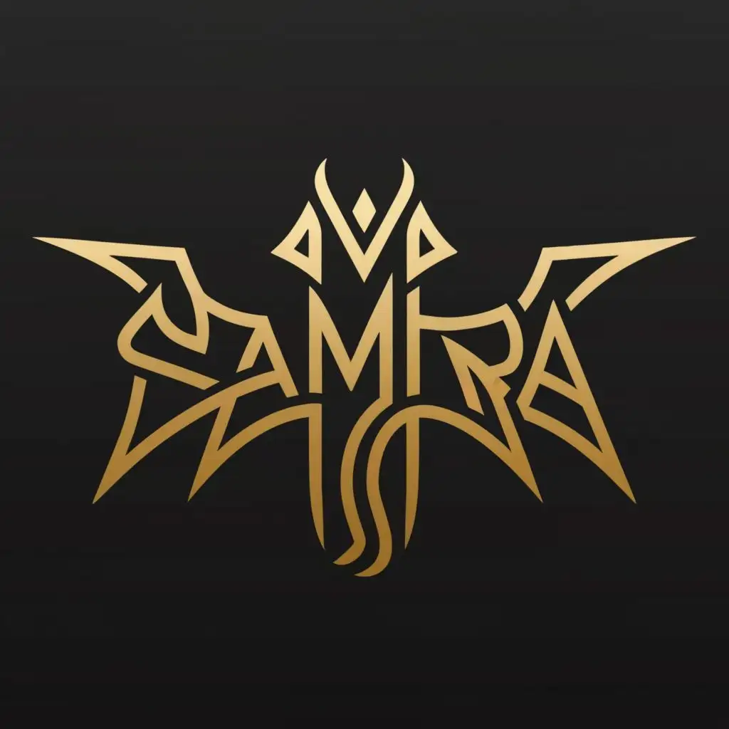 a logo design,with the text "samra", main symbol:dragon,complex,be used in Technology industry,clear background