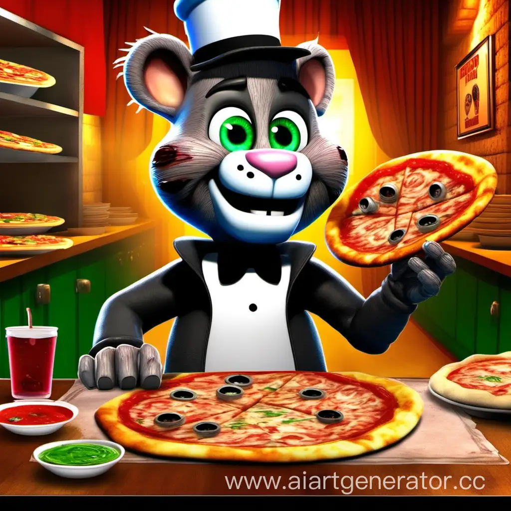 Freddy talking tom: Pizzeria Simulator