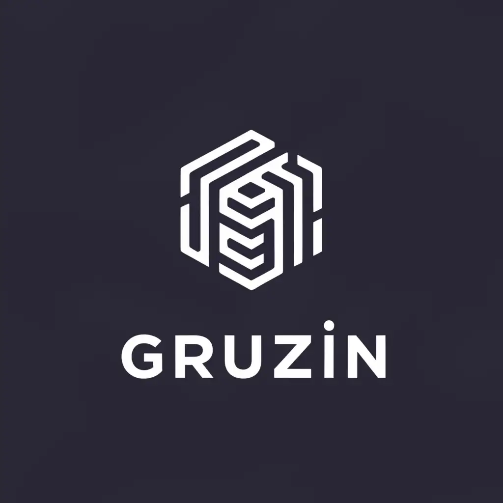 a logo design,with the text "gruzin", main symbol:bank,Moderate,be used in Finance industry,clear background