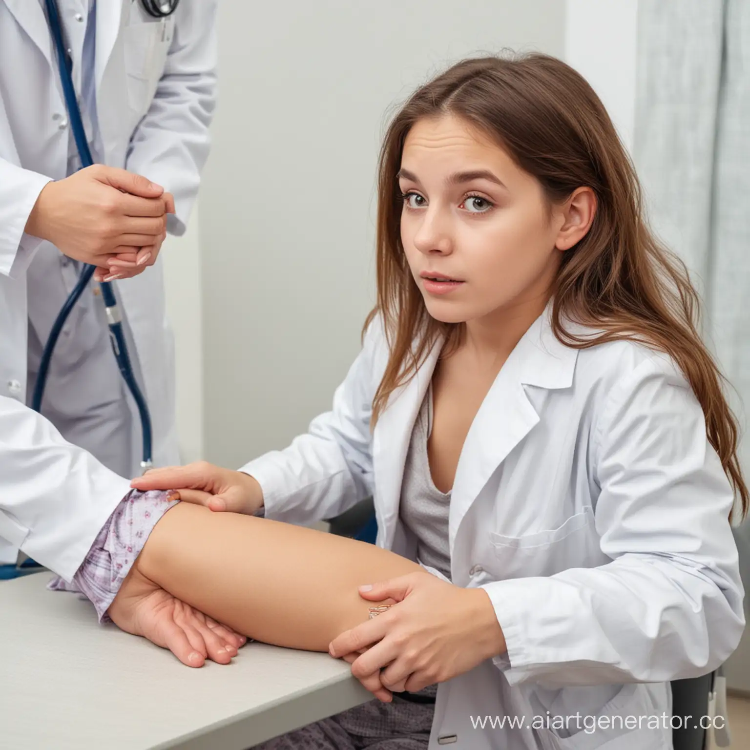 Girl-Fainting-at-Doctors-Appointment-Medical-Emergency-Scene