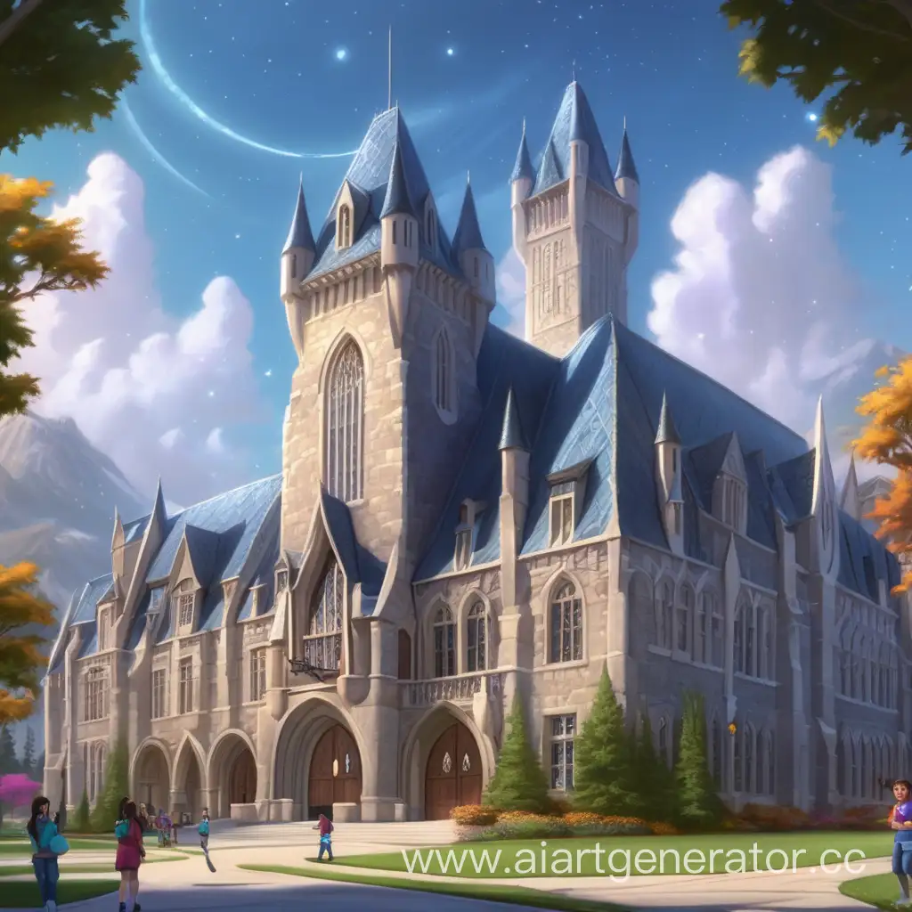 Enchanting-Exterior-View-of-the-College-of-Magic