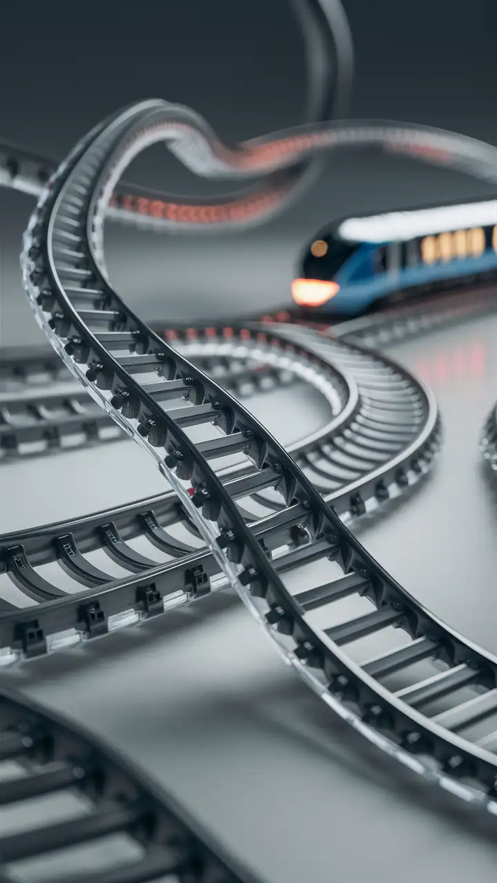 Colorful Flexible Train Track for Creative Railway Adventures