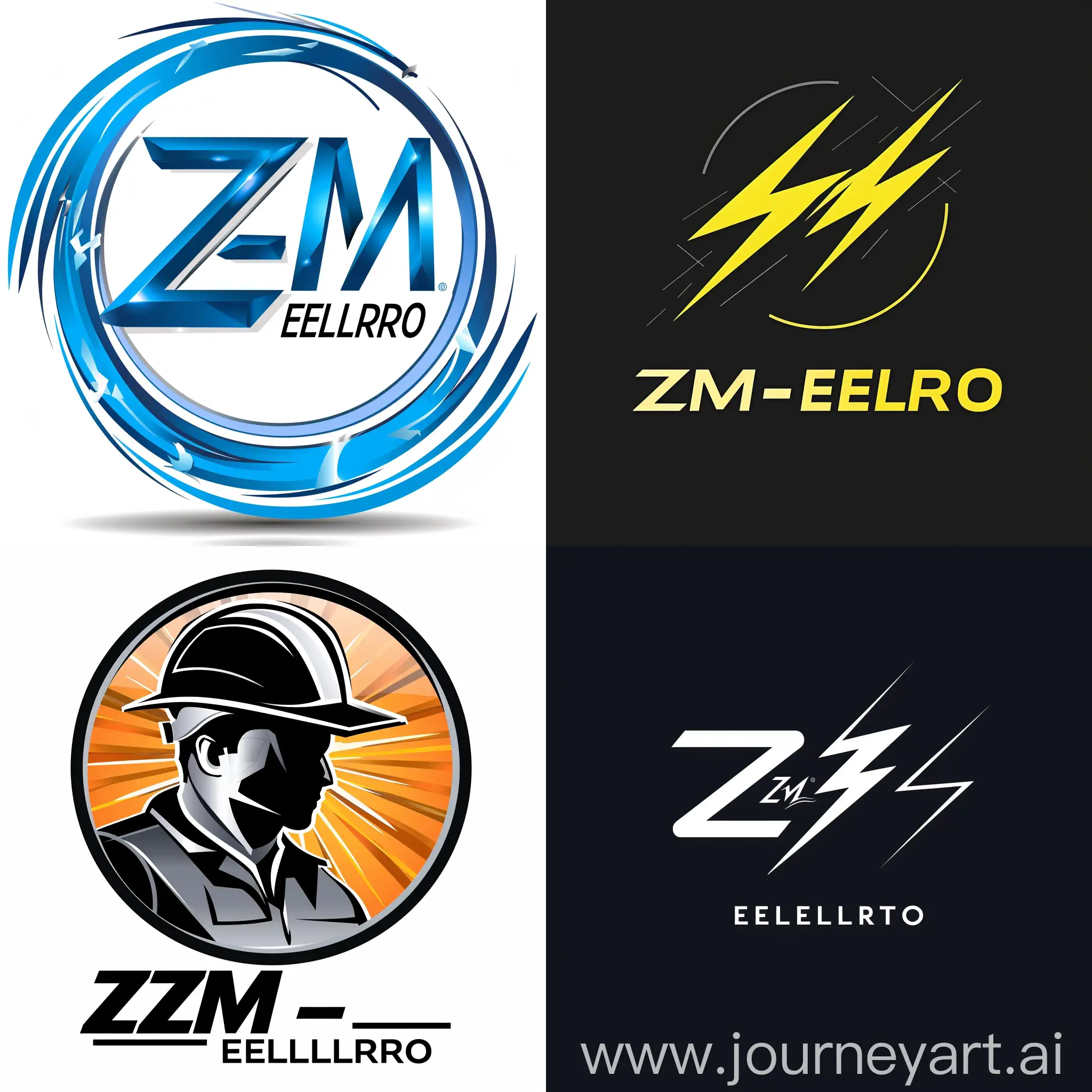 website logo for the ZM-elektro company dealing with electrical installations