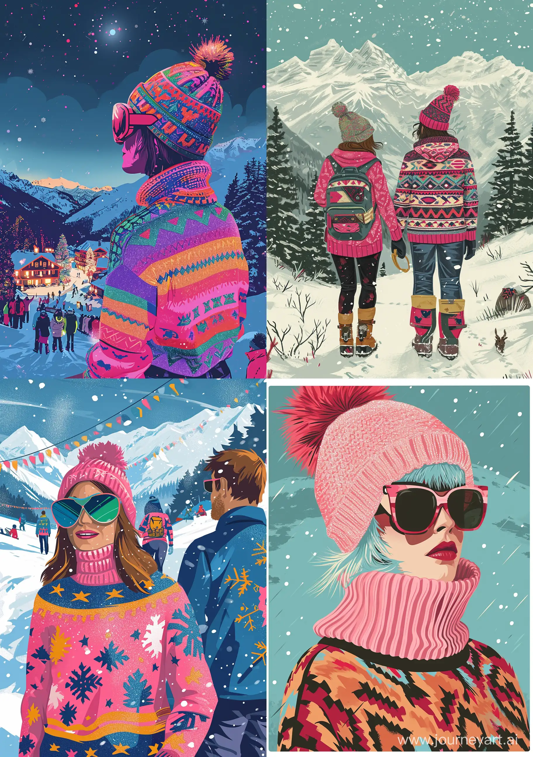 Winter-Vacation-Ugly-Sweater-Fashion-Poster