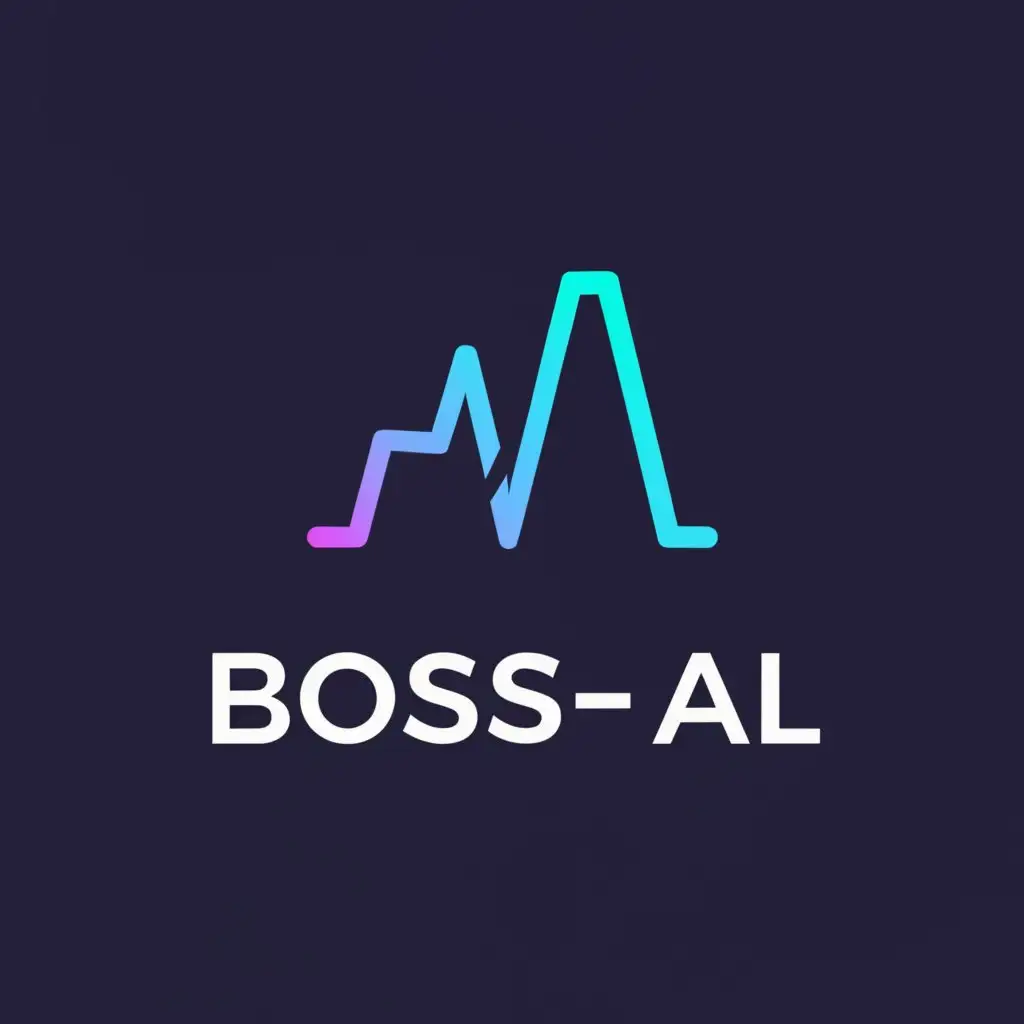 a logo design,with the text "Boss AL", main symbol:Market Graph,Moderate,be used in Finance industry,clear background