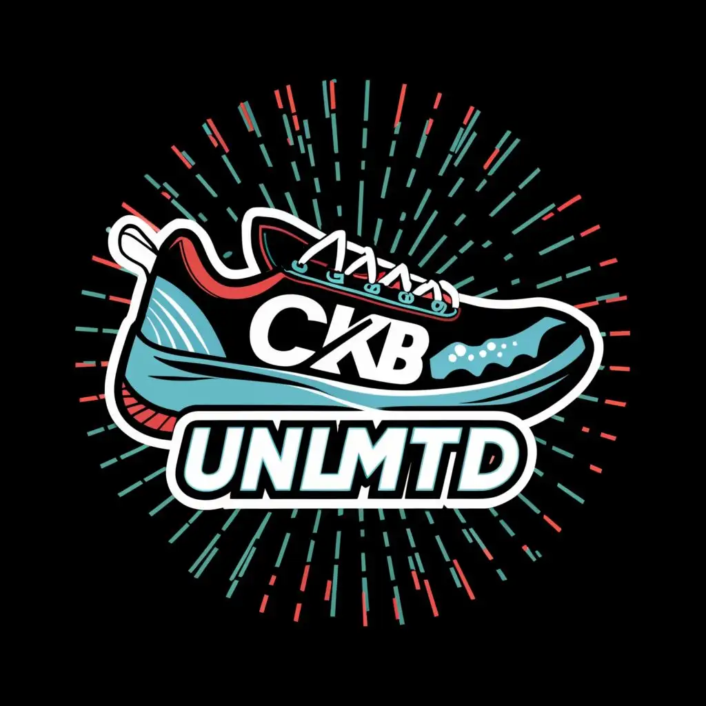 logo, SNEAKER SHOES, with the text "CKB UNLMTD", typography, be used in Sports Fitness industry