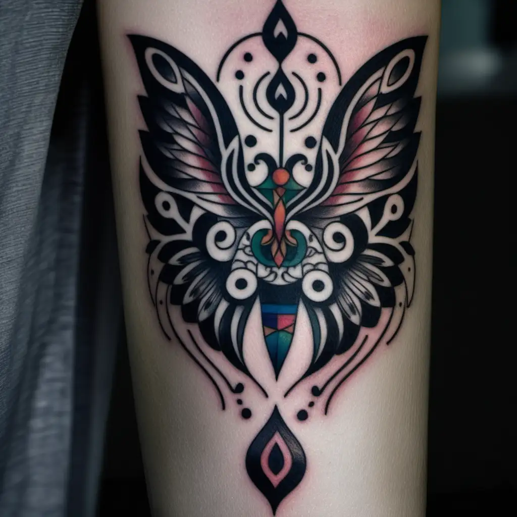50 different common tattoos some with color some black and white

