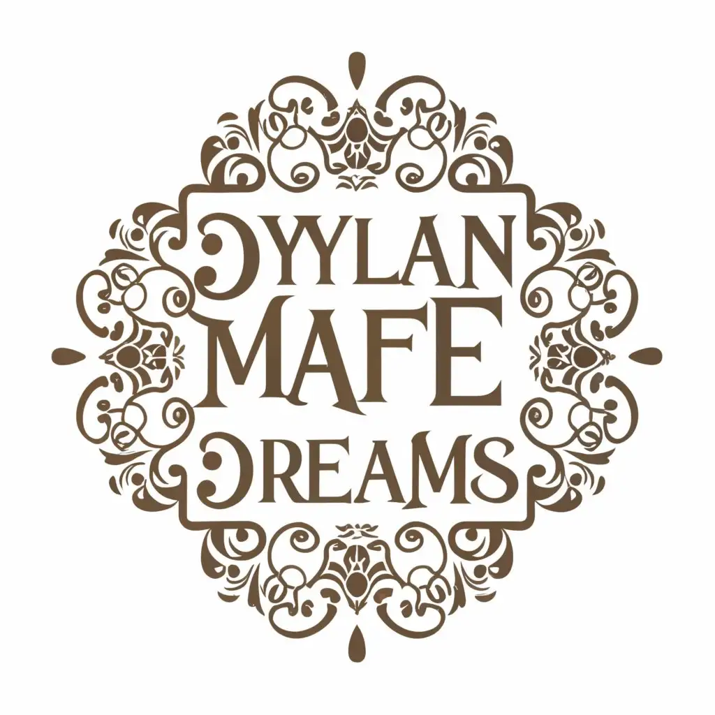 a logo design,with the text "Dylan mafé dreams", main symbol:a lot of mafé,complex,be used in Restaurant industry,clear background