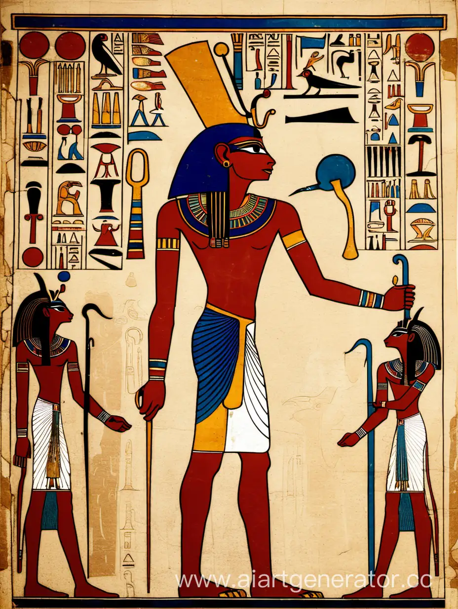 Majestic-Depiction-of-Ancient-Egypt-God-Ra-in-Golden-Splendor