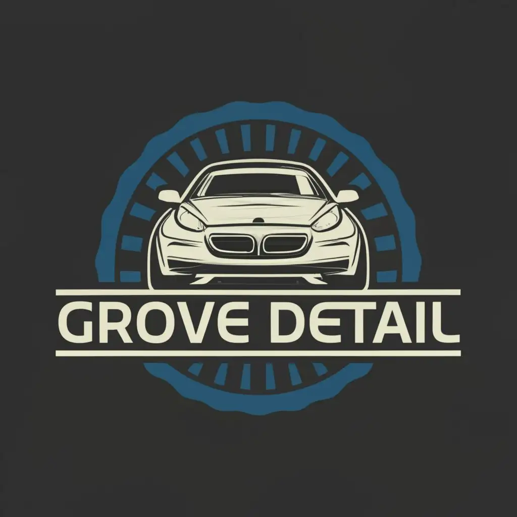 logo, car, car detailing, with the text "Groove Detail", typography, be used in Automotive industry