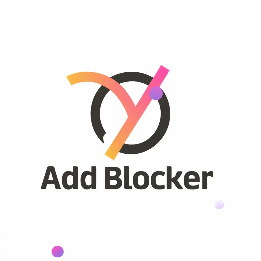 a logo design,with the text "Add Blocker", main symbol:Circle,Moderate,clear background