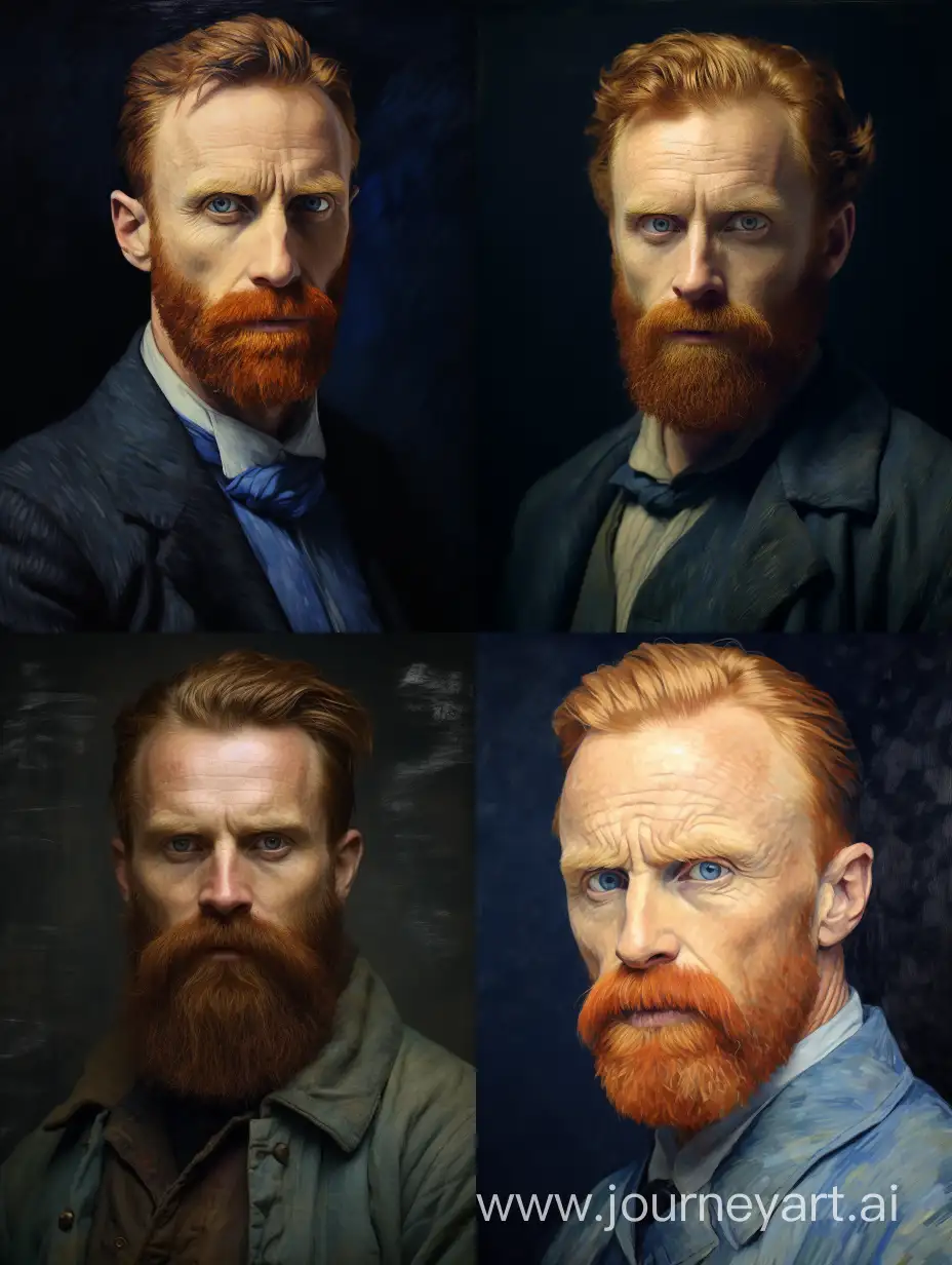Vincent Van Gogh realistic portrait picture 
