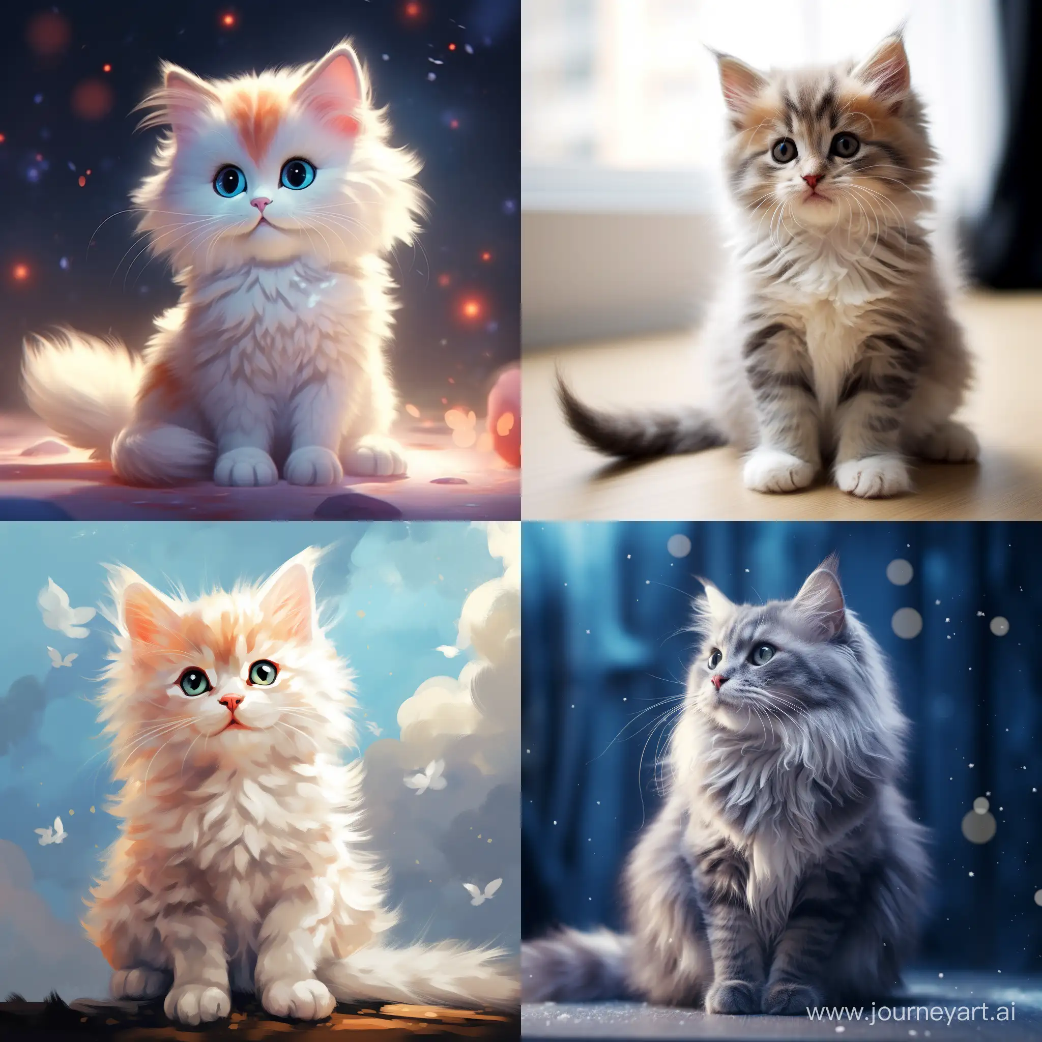 Image of a fluffy cute cat