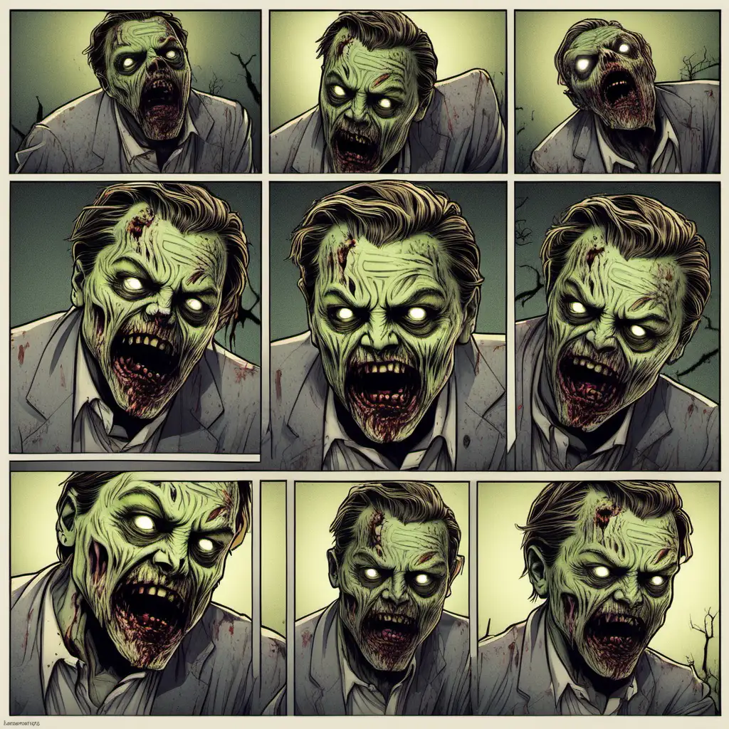 Leonardo DiCaprio::crazy man::drunk zombie