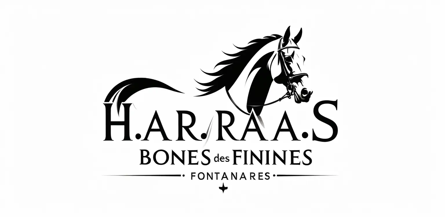 Elegant Dressage Horse with Refined Mane Harras des Bonnes Fontaines Logo