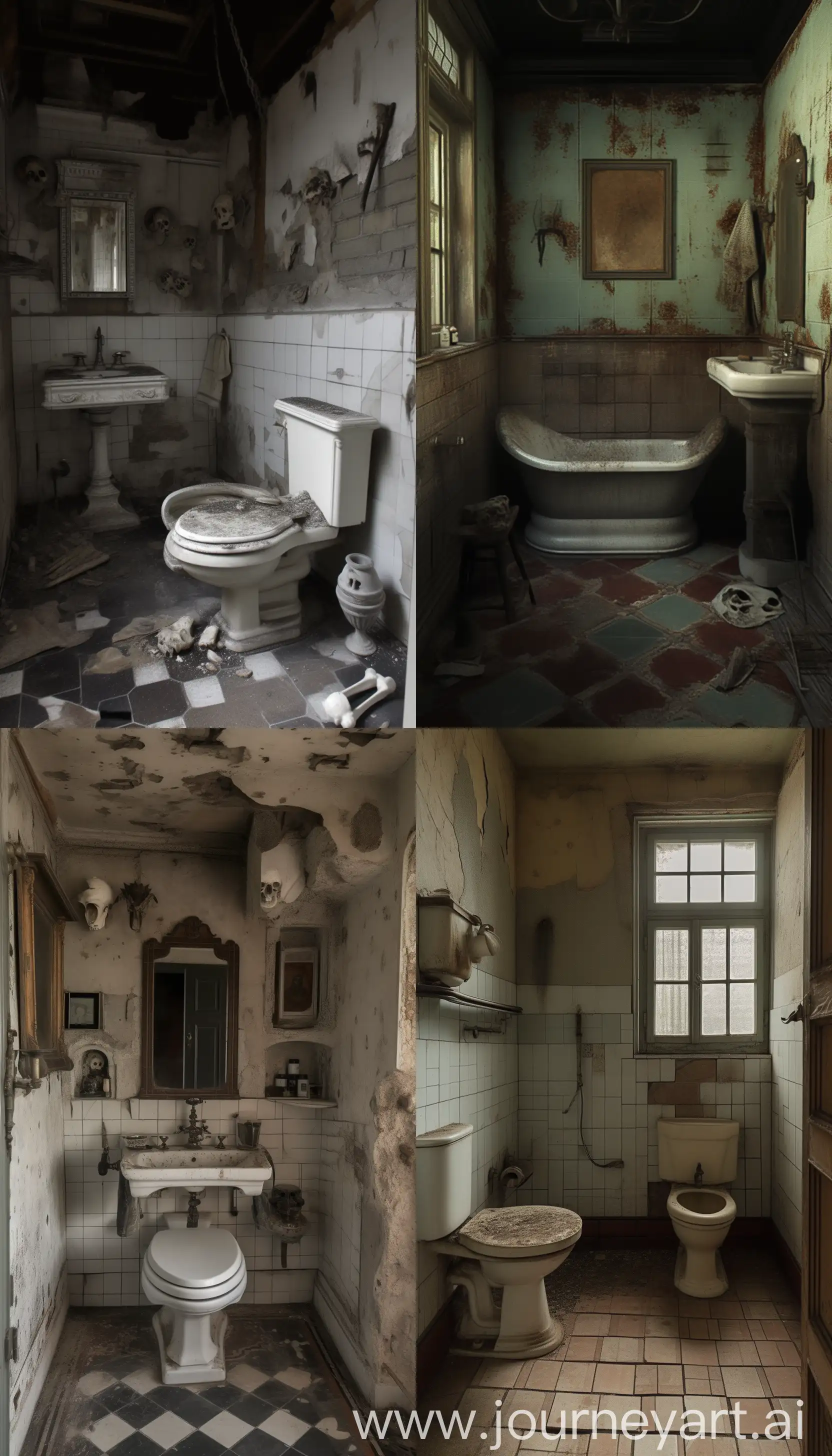 Eerie-Bathroom-Scene-Dark-Atmosphere-with-Distinctive-Style