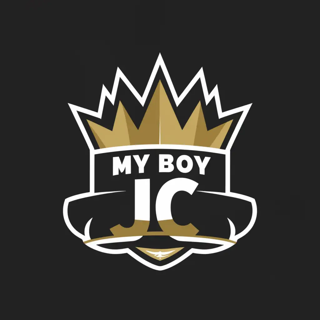 LOGO-Design-For-MY-BOY-JC-Crown-of-Faith-with-Cross-Symbolism-on-Clear-Background