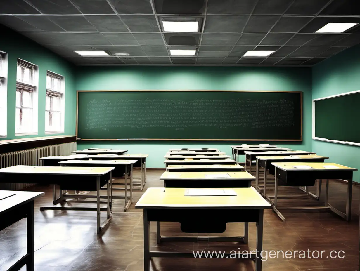 Classroom-Perspective-with-Rows-of-Desks-and-Cool-Blackboard