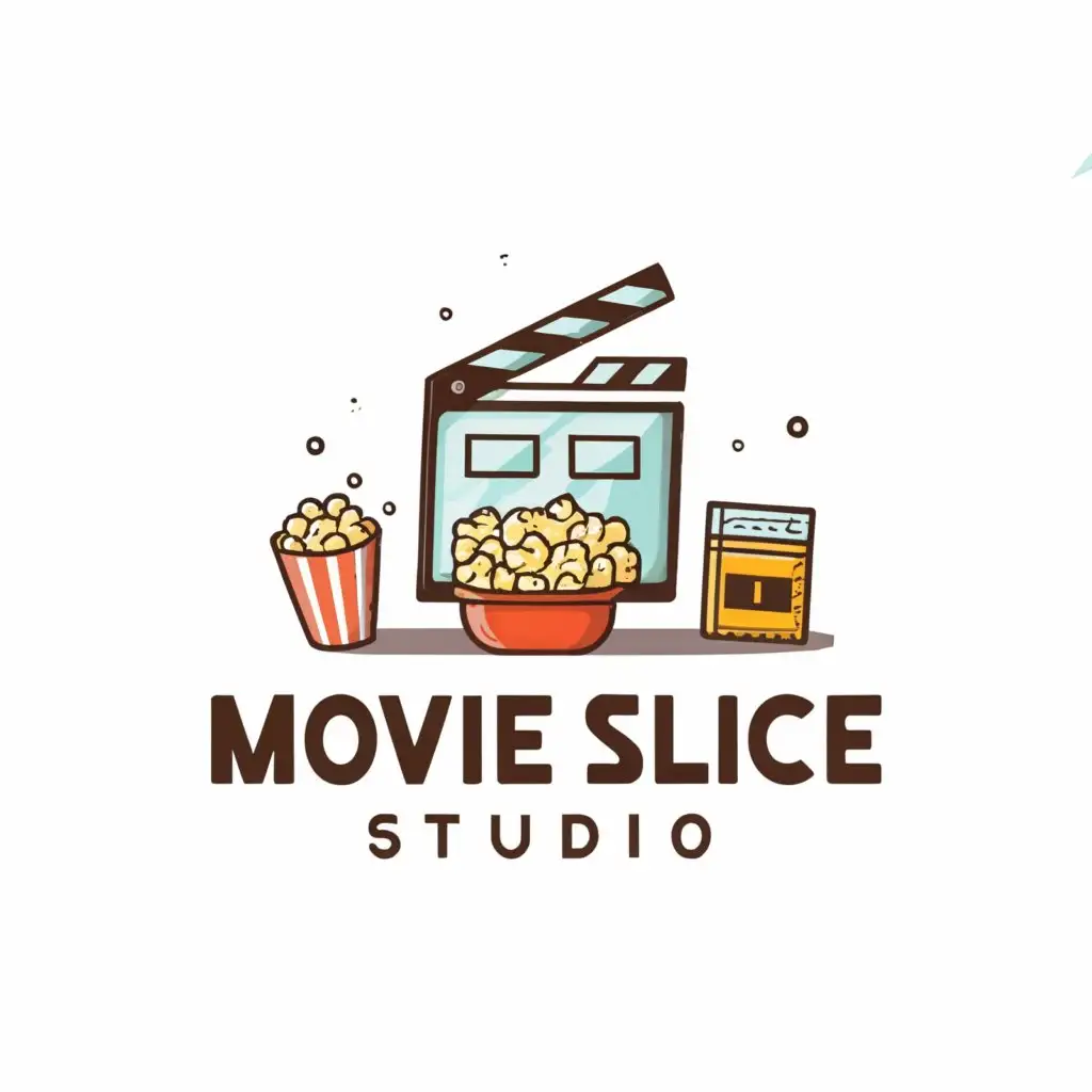 a logo design,with the text "Movie Slice Studio", main symbol:Cinema, movies,complex,be used in Internet industry,clear background