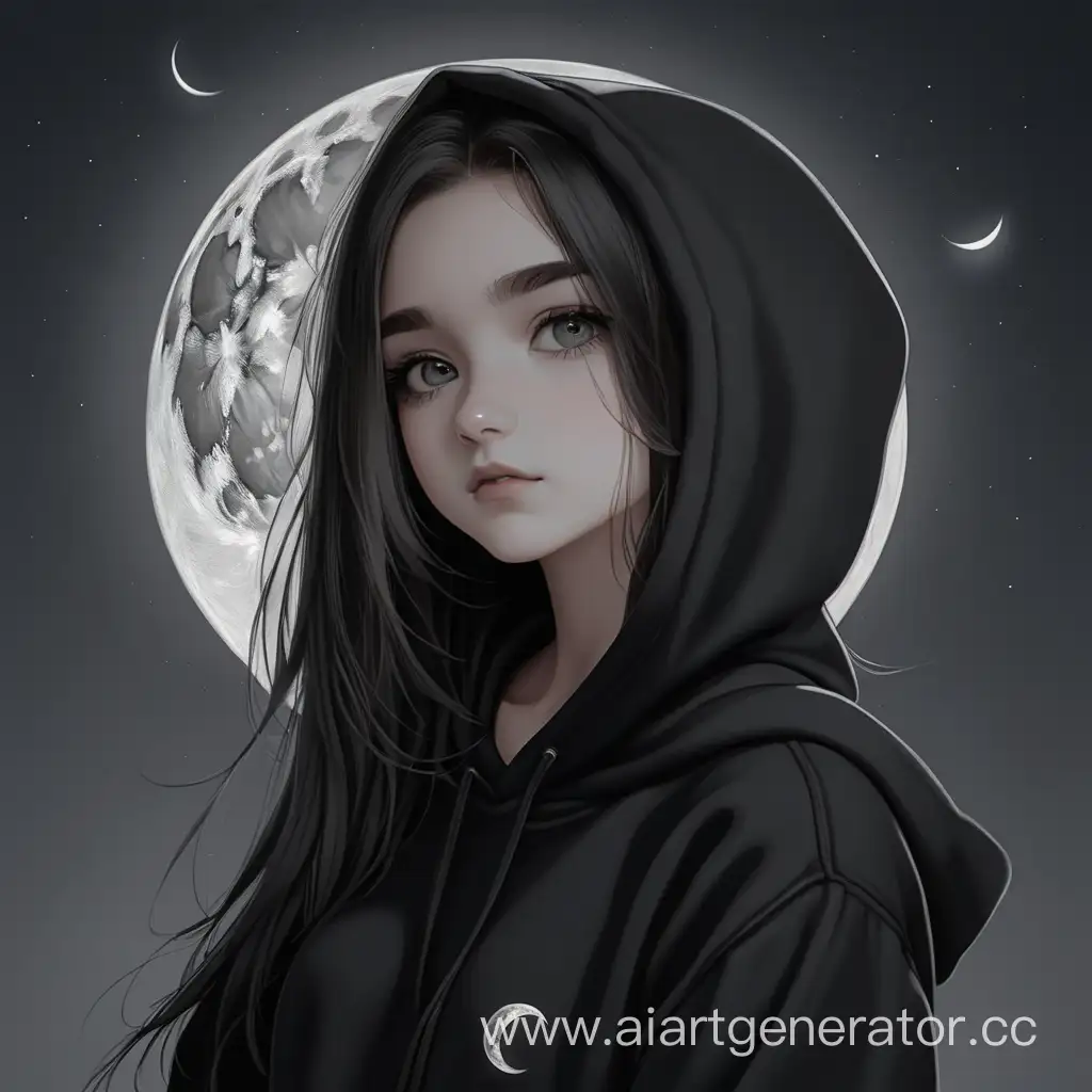 Mysterious-Woman-Embracing-the-Moon-in-a-Black-Hoodie