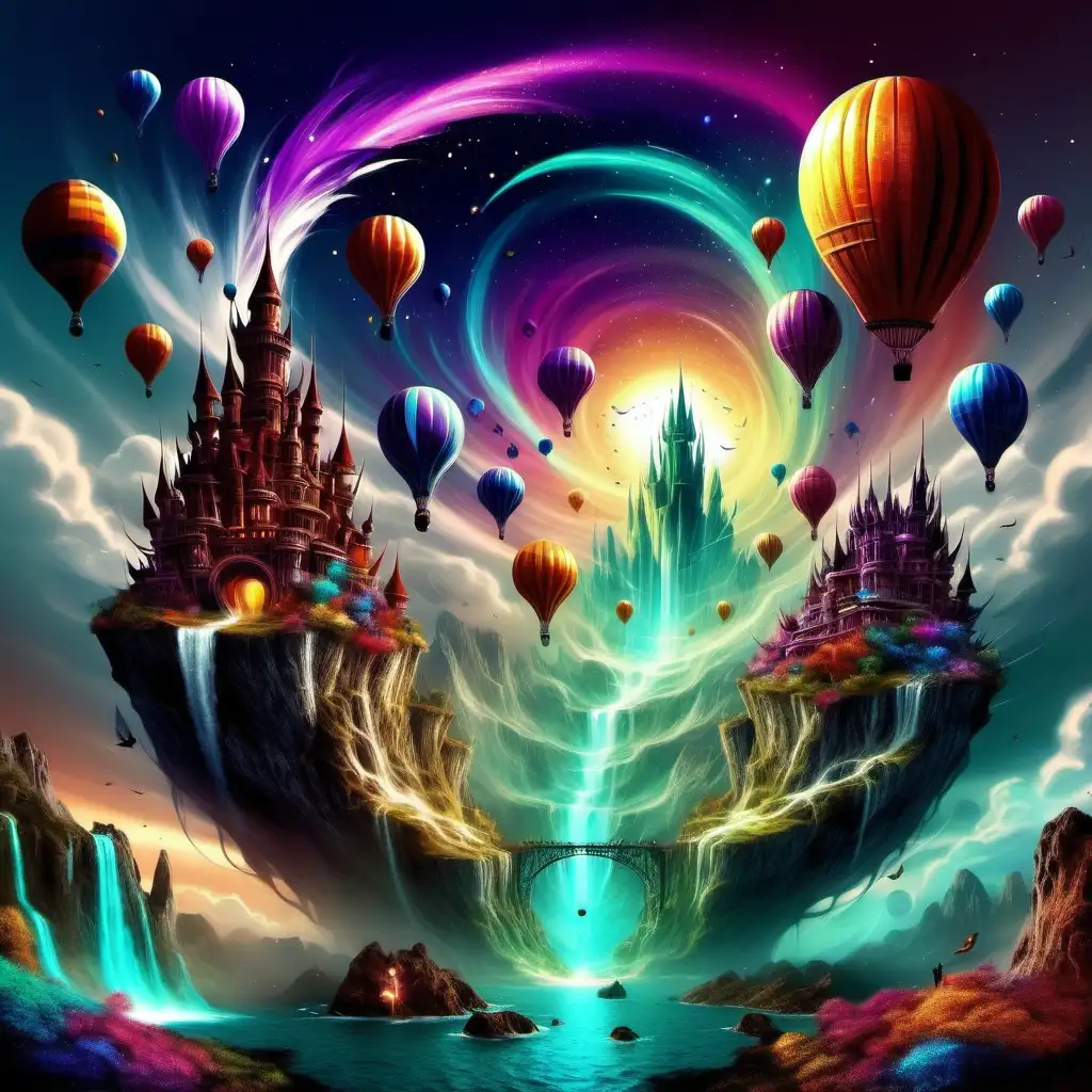 Enchanting Fantasy Landscape with Vibrant Colors