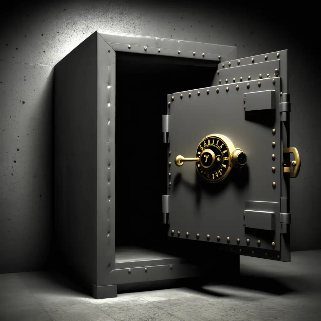 Secure Vault and Safe for Valuables Modern Banking and Personal Asset Protection